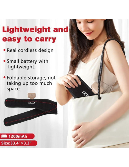 Cinturón de terapia de luz roja inalámbrico DGQY RLT-MS24-CHN