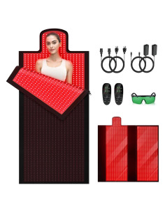 Manta de Terapia de Luz Roja Elfeye 213x84 cm 3100 LEDs