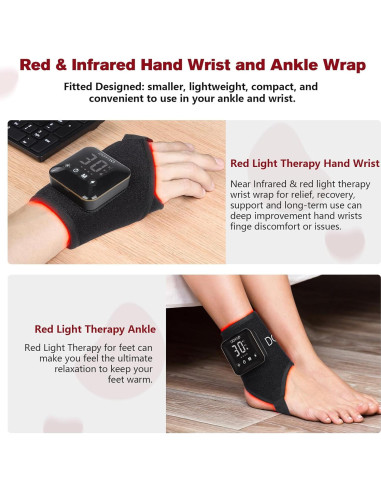 Terapia de Luz Roja Inalámbrica TUOYR para Alivio del Dolor
