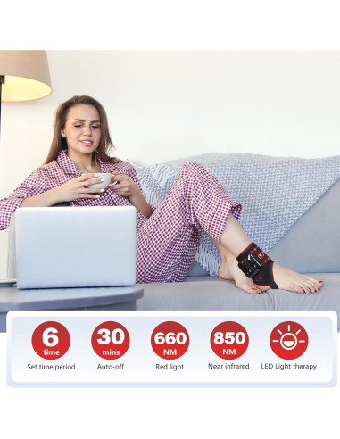 Terapia de Luz Roja Inalámbrica TUOYR para Alivio del Dolor