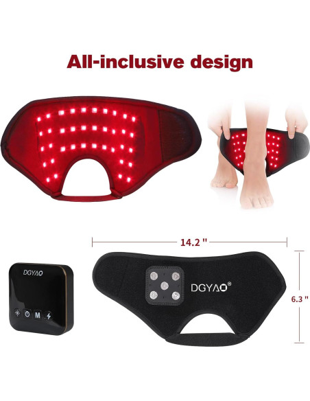 Terapia de Luz Roja Inalámbrica TUOYR para Alivio del Dolor