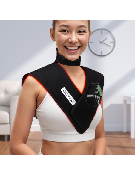 Terapia de Luz Roja Inalámbrica TUOYR para Cuello y Hombros