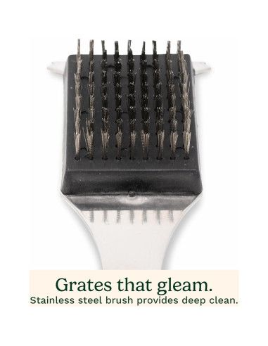 Cepillo y raspador Cuisinart 41.9 cm acero inoxidable BBQ