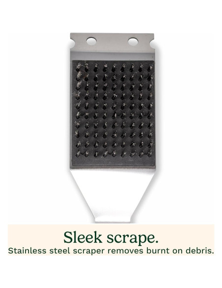 Cepillo y raspador Cuisinart 41.9 cm acero inoxidable BBQ