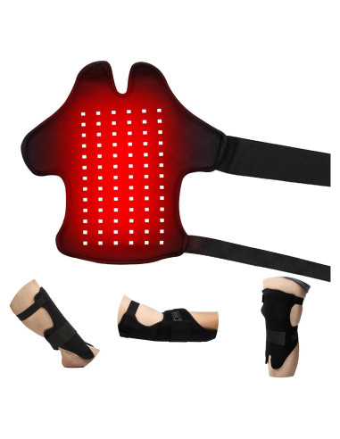 Faja de Terapia de Luz Roja Bnlei 3 en 1 con Calor 660nm 850nm