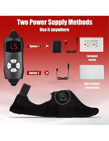 Faja de Terapia de Luz Roja Bnlei 3 en 1 con Calor 660nm 850nm