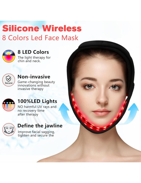 Cinturón de Terapia de Luz Roja Eicolorte 8 Colores Infrarrojo