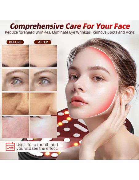 Dispositivo Facial de Microcorriente Pawfan - Terapia de Luz Roja