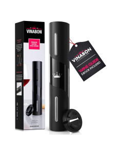 Abridor de Vino Eléctrico VINABON EWO1 - Cortador y Soporte