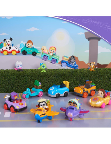 Disney Doorables Vamos Vehículos Serie 3 Co-Pack 4 Piezas
