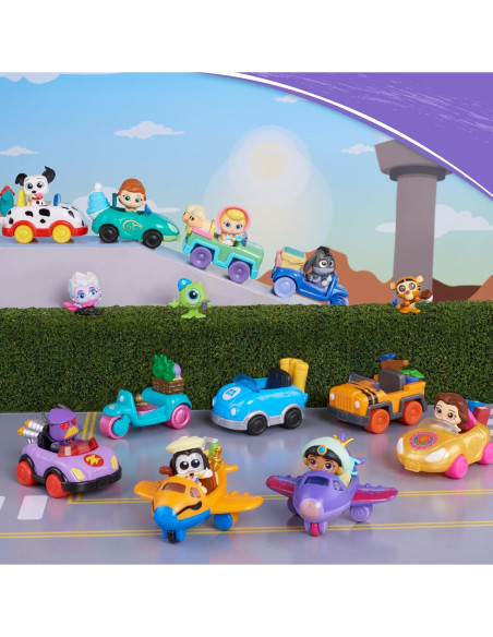 Disney Doorables Vamos Vehículos Serie 3 Co-Pack 4 Piezas