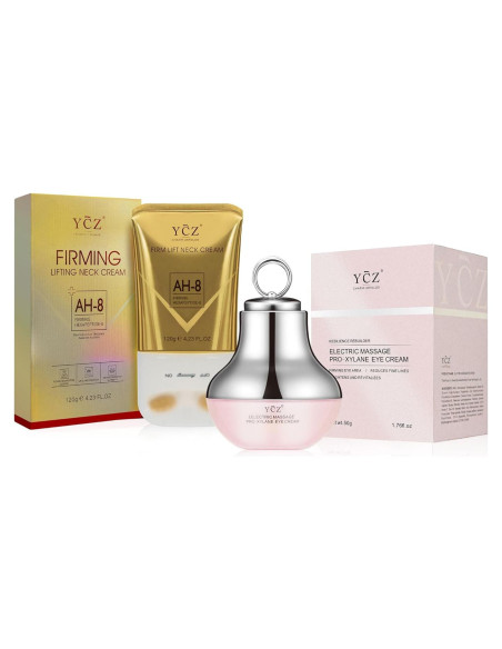 Conjunto de Cuidado Hidratante para Cuello y Ojos YCZ - Revitaliza y Suaviza Líneas Finas