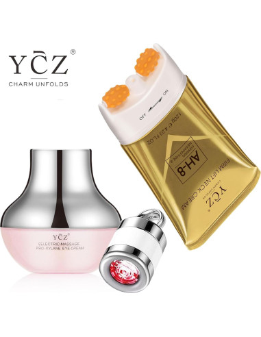 Conjunto de Cuidado Hidratante para Cuello y Ojos YCZ - Revitaliza y Suaviza Líneas Finas