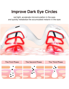 Masajeador de Ojos YOEYOU con Terapia de Luz Roja y Microcorriente 2