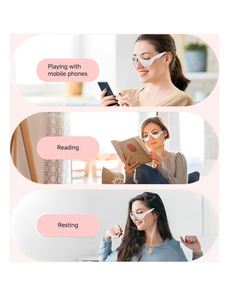 Masajeador de Ojos YOEYOU con Terapia de Luz Roja y Microcorriente Masajeador de Ojos YOEYOU con Terapia de Luz Roja y Microcorriente