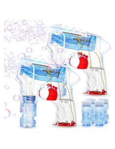 Set de 2 Pistolas de Burbujas Kid Odyssey con 4 Recargas y LED