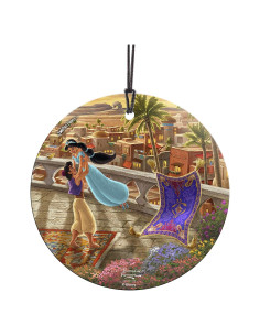 Vidrio Colgante Disney Aladino y Jasmine 8.89 cm - Trend Setters