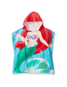 Toalla con Capucha 100% Algodón Disney La Sirenita Ariel