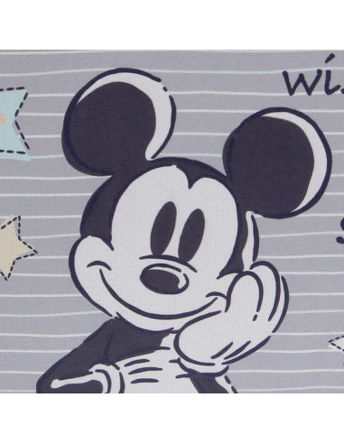 Cesta de Almacenamiento Plegable Lambs & Ivy Mickey Mouse Gris
