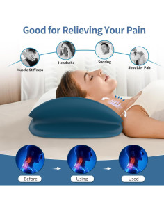 Almohada Cervical Olumoon Espuma Viscoelástica Ergonómica 66x36 cm 2