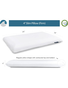 Almohada Viscoelástica Slim Bluewave 10.16 cm Gel Estándar 2