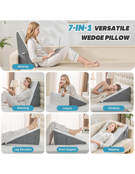 Almohada en Cuña Yojoker 30.48 cm Espuma Viscoelástica Almohada en Cuña Yojoker 30.48 cm Espuma Viscoelástica