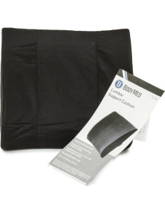 Cojín Lumbar BodyMed Estándar Negro 36x33 cm Ajustable 2