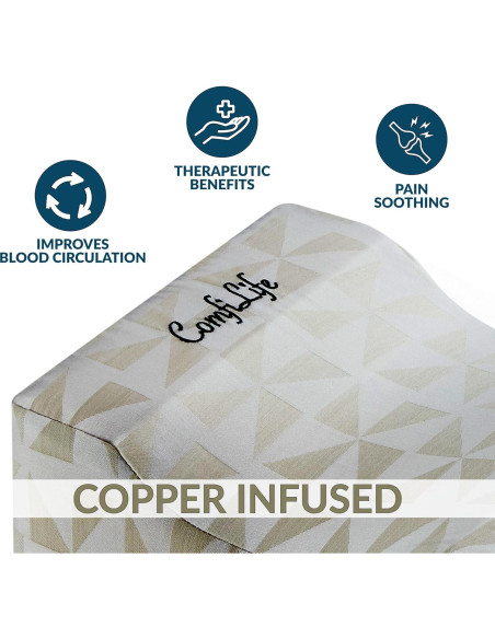 Funda de Reemplazo ComfiLife para Almohada de Rodilla 25.4x20.3 cm