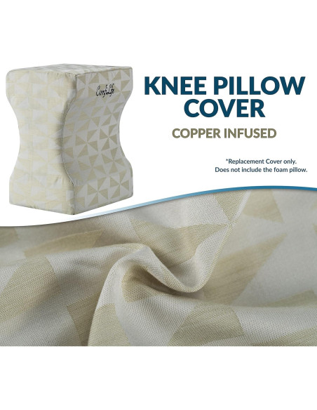Funda de Reemplazo ComfiLife para Almohada de Rodilla 25.4x20.3 cm