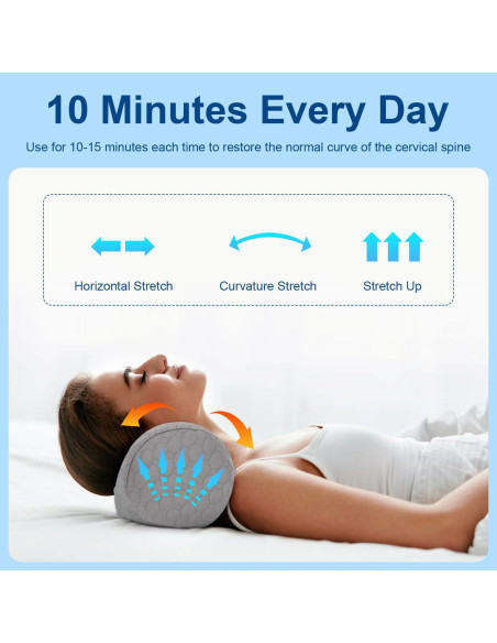 Almohada de Cuello Moresting de Espuma de Memoria 34.6x14.2 cm