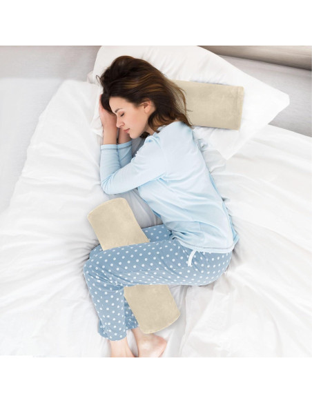 Almohada de Rollo para Cuello Yuiboo 43x14 cm Espuma Memoria Almohada de Rollo para Cuello Yuiboo 43x14 cm Espuma Memoria