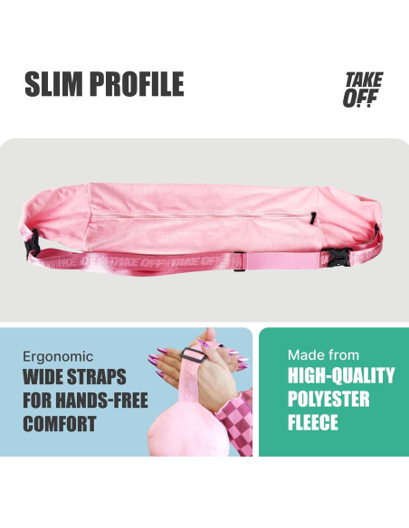 Almohada de Cuello Rellenable TAKE Off - Viaje Compacta Rosa