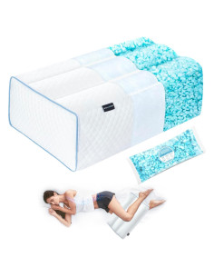 Almohada de Rodilla Urnexttour Espuma Viscoelástica Ajustable 60x36cm