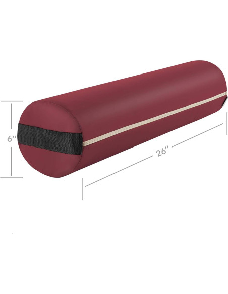 Cojín de Soporte Redondo Saloniture 66 cm Burdeos