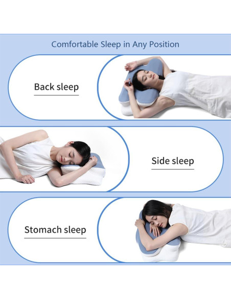 Almohada Cervical HEYPORK Espuma Viscoelástica 62x38cm