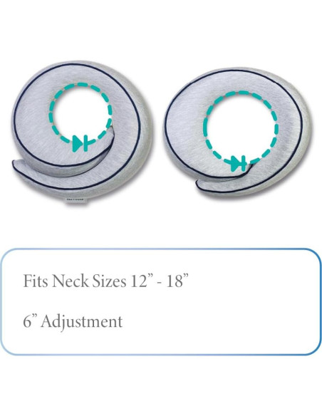 Almohada de Viaje Etonville Espuma de Memoria Gris Estándar Almohada de Viaje Etonville Espuma de Memoria Gris Estándar