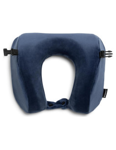 Almohada de Viaje Brookstone Espuma con Memoria Azul
