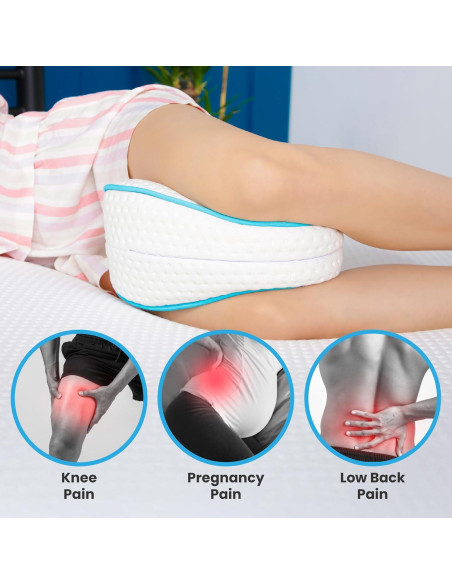 Almohada de Rodilla Viscoelástica Viscofoam - Alivio Dolor Espalda