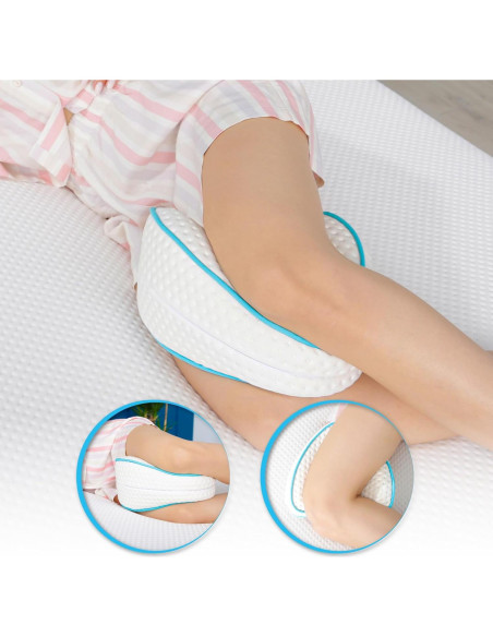 Almohada de Rodilla Viscoelástica Viscofoam - Alivio Dolor Espalda