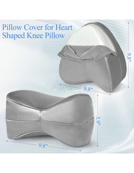 Funda de Almohada para Rodilla Zelimun Gris 24.9x24.9x15 cm