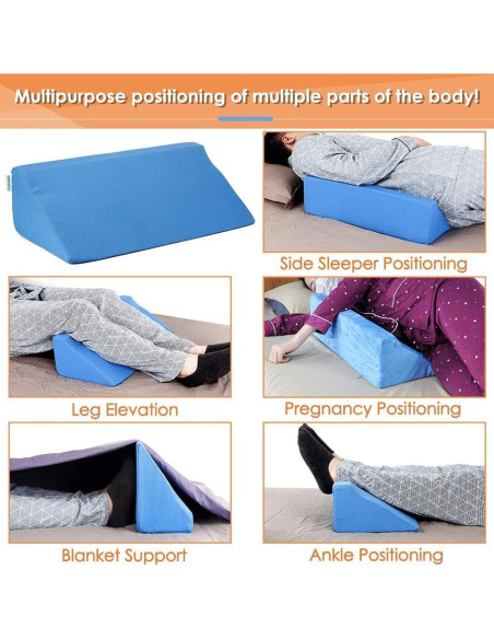 Cojín en Cuña NEPPT Azul para Soporte Postquirúrgico 30