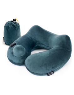 Almohada de Viaje Inflable AirComfy - Compacta y Ligera, Soporte para Cuello y Espalda