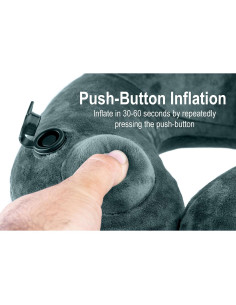 Almohada de Viaje Inflable AirComfy - Compacta y Ligera, Soporte para Cuello y Espalda 2