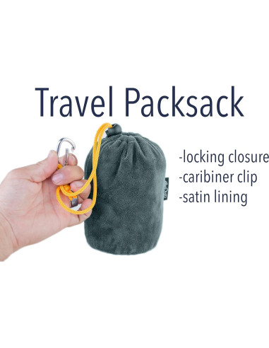 Almohada de Viaje Inflable AirComfy - Compacta y Ligera, Soporte para Cuello y Espalda