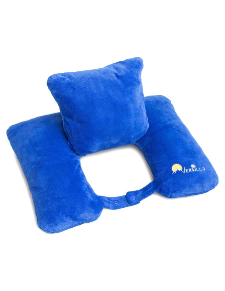 Almohada de Viaje Versillo Azul Real Ajustable 30.5x38.1 cm Almohada de Viaje Versillo Azul Real Ajustable 30.5x38.1 cm