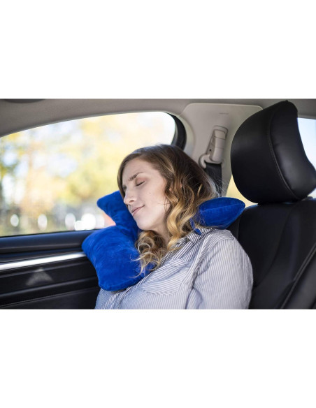 Almohada de Viaje Versillo Azul Real Ajustable 30.5x38.1 cm Almohada de Viaje Versillo Azul Real Ajustable 30.5x38.1 cm