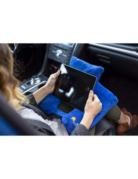 Almohada de Viaje Versillo Azul Real Ajustable 30.5x38.1 cm Almohada de Viaje Versillo Azul Real Ajustable 30.5x38.1 cm