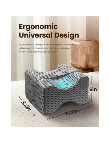 Almohada para Rodillas KOKIXEOT LG01 Espuma Viscoelástica