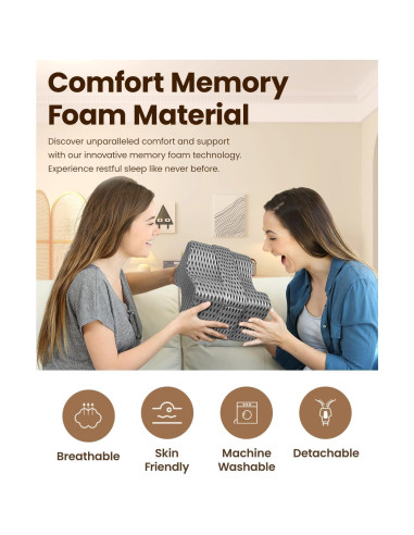 Almohada para Rodillas KOKIXEOT LG01 Espuma Viscoelástica