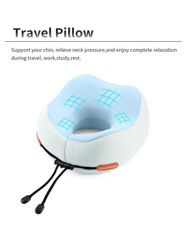 Almohada de Viaje Comphekept Ajustable Espuma de Memoria